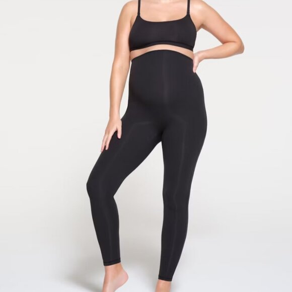 SKIMS Fits Everybody Maternity Legging Womens XL Onyx Black High Waisted NWT NEW - Picture 1 of 12
